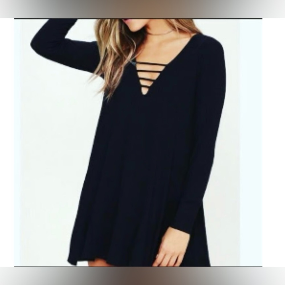 Lucy Love Long Sleeve Swing Dress
